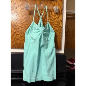 No Boundaries Womens Seamless Ribbed Camisole Aqua Mint Green Racerback L/XL‎